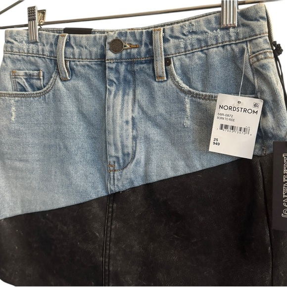 NWT BLANKNYC Denim Midi Skirt, Born to Ride, Size 25 - Picture 7 of 11
